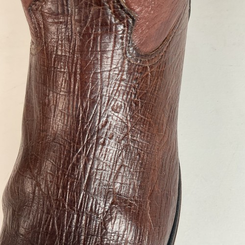 Vintage Larry Mahan Smooth Ostrich Roper Boots 12 D Exotic - Bild 14 von 22