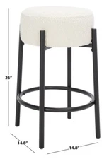Safavieh PAISLEIGH METAL COUNTER STOOL, Reduced Price 2172733060 SFV5032A