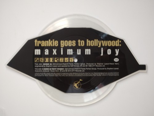 FRANKIE GOES TO HOLLYWOOD : MAX JOY πβοΈ LIMITED PICTURE 7" βοΈπ +INSTRU B-SIDE - Picture 2 of 2