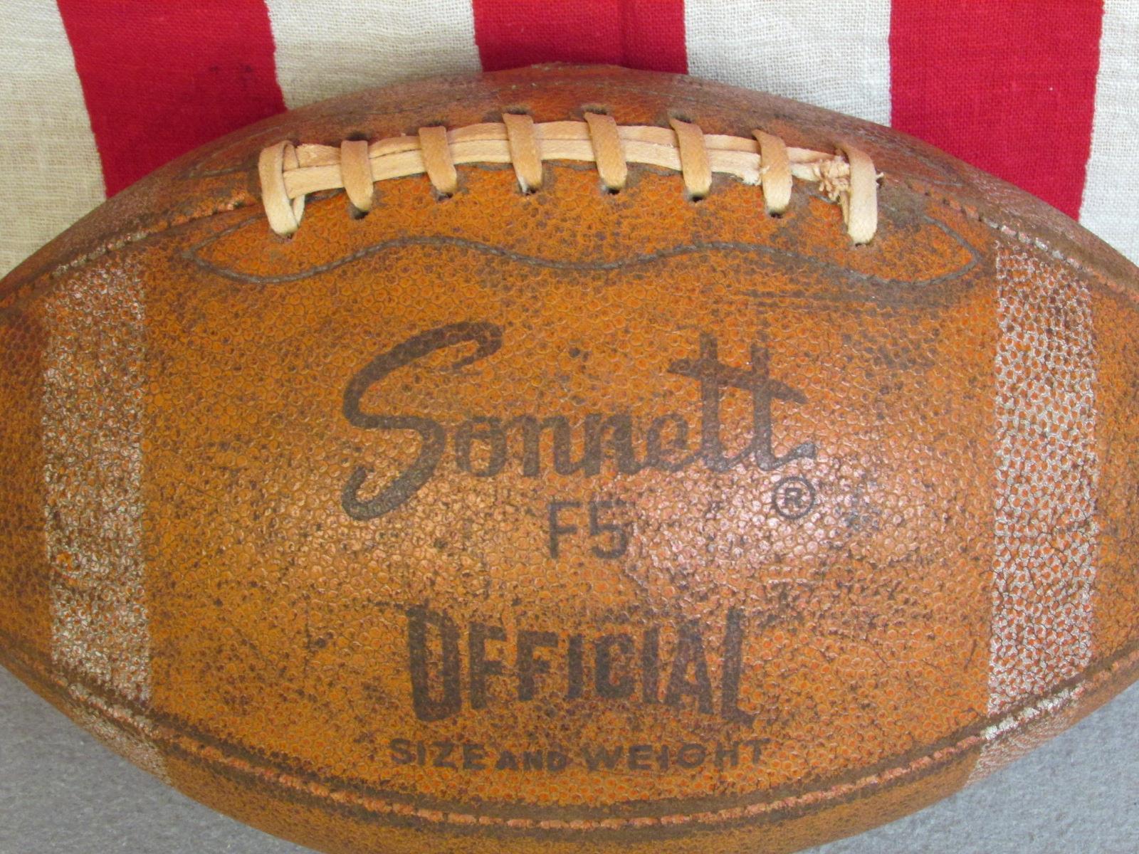 Vintage Laces Sonnett Official NFL Pelle Football w/ Laces Vintage Y.A.Tittle Model F5 Nice! 765de3 Vintage Laces Sonnett Official NFL Pelle Football w/ Laces Vintage Y.A.Tittle Model F5 Nice! 765de3