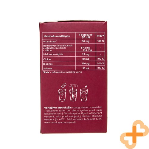 ACORUS BALANCE SILICA HAIR SHOTS 14x10 ml Lemon Flavor For Hair Skin And Nails - Picture 6 of 6