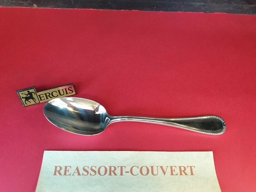 CUILLÈRE SERVICE ERCUIS PERLES LAFAYETTE 24.5 CM TRÈS BEL ÉTAT MÉTAL ARGENTÉ