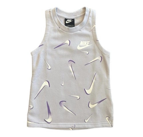 Nike sportswear girls light purple terry slim fit tank top small new with tags - Picture 2 of 12