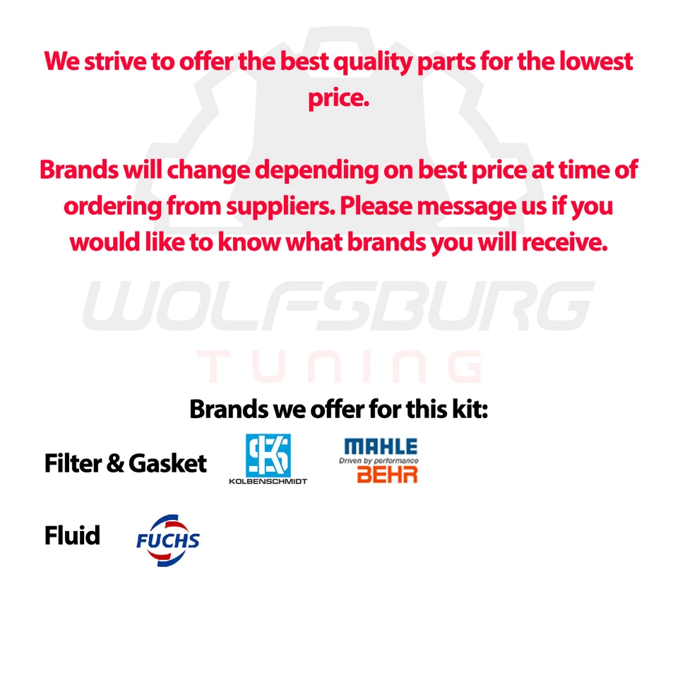 Оригинальный сервисный комплект коробки передач с двойным сцеплением 02E для замены жидкостного фильтра Audi VW DSG - Изображение 2 из 4