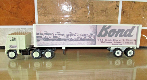 Winross Bond Transfer Company Inc Custom Diecast Truck 1:64 Scale White Cabover - Picture 1 of 6