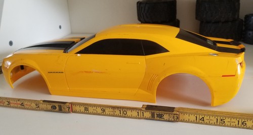 1:12 Scale Yellow Camaro RC Car Body - Picture 4 of 8