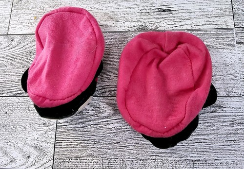 Build-A-Bear Disney Minnie Mouse Slippers Shoes Pink Soft - BABW Shoes - EUC - Picture 3 of 5