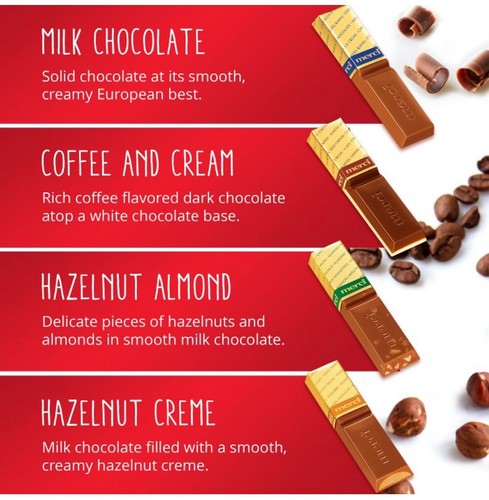 4 Pack Merci Christmas Holiday European Milk & Dark Chocolate Assortment, 8.8oz - Picture 3 of 5