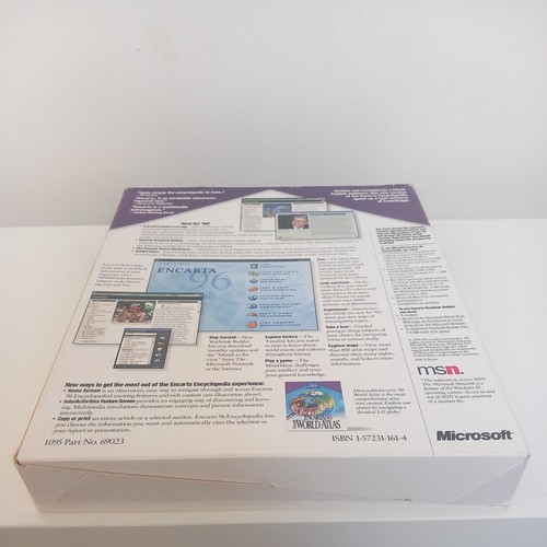 Microsoft Encarta 96 Encyclopedia PC Big Box Edition CD-ROM for Windows 95 - Picture 6 of 15
