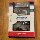 Schlage F51 V ACC 619 Physical Keyed Lock with Accent Lever - Nickel, 2 Keys