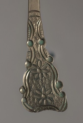 Juego de 3 utensilios de mesa de metal de alpaca de arte popular latinoamericano de colección - Imagen 6 de 9