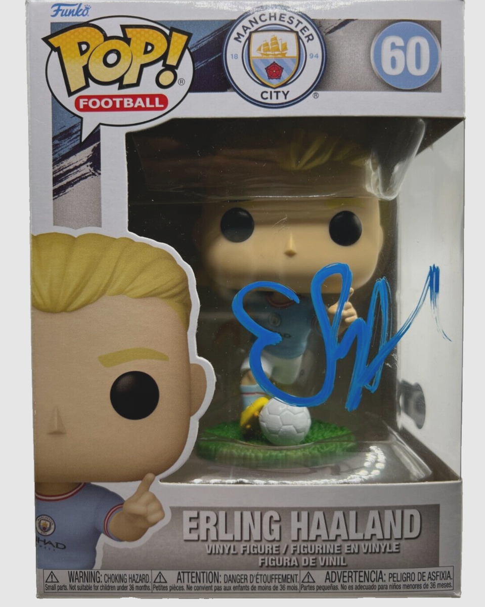 Erling Haaland Manchester City Signed Funko Pop #60 Beckett