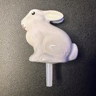 Retired Nora Fleming Mini Gray Easter Bunny Rabbit Grey Preowned