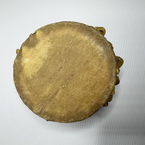 Tribal Drum African Handmade Leather & Wood Drum Rustic Art Instrument Craft a9 - Picture 4 of 7