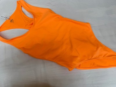 Alo Yoga Orange Racerback One-Piece Swimsuit XS 4-5-19