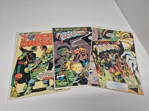 JUDGE DREDD #2 DICEMBRE 1983 BRIAN BOLLAND EAGLE COMICS con 2000 AD mensile  - Foto 1 di 4