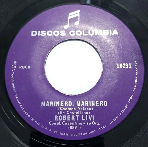 Roberto Livi Marinero Marinero / Preciso Conversar Con Dios COLUMBIA VG+ #5489 - Picture 2 of 2