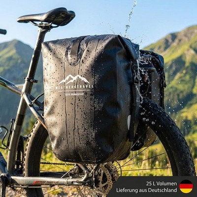Fahrradtasche Gepäckträgertasche E-Bike wasserdicht 3 in 1 inkl. Schultergurt