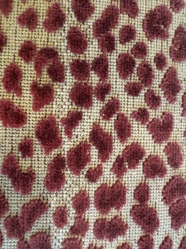 Custom Red and Yellow Leopard Print Pillows with Multicolor Fringe - Picture 4 of 5