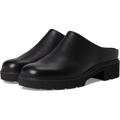 Vionic Womens Fairfax Clogs US 11M EU 42 Black Leather Slip On NIB