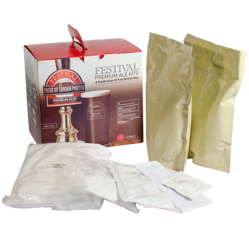 Kit de cerveza Festival Premium Ale Pride of London Porter 40 pintas elaboración casera - Imagen 4 de 4