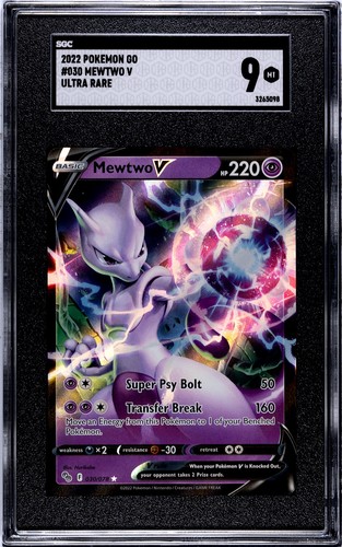 Mewtwo V graded SGC 9 for sale on eBay