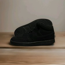 Size 10.5 Nike COURT VISION MID Men's Black CU6620-001 Sneakers Shoes