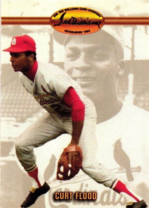 1993 Ted Williams Card Company - Curt Flood #88.