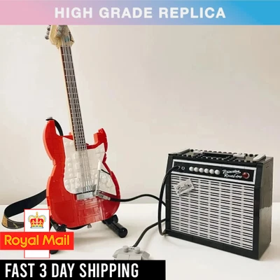 MOC BRICKS 1970s Fender Stratocaster (21329) 1074PCS Building Blocks