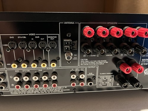 Yamaha RX-V461 5.1 Channel 500 Watt AM/FM Stereo Receiver TEETED WORKS RARE - Picture 10 of 12