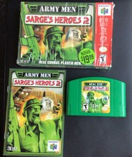 Army Men: Sarge's Heroes 2 Nintendo N64 CIB Complete In Box w/ Manual