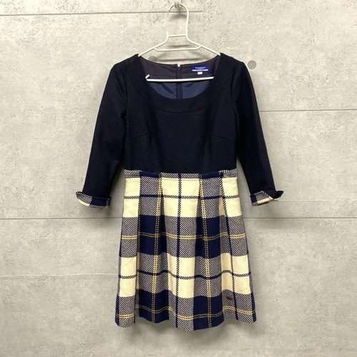 Burberry Blue Label Mini Dress Nova Check Black Wool 36/S(US:XS) 042702d - Picture 10 of 24