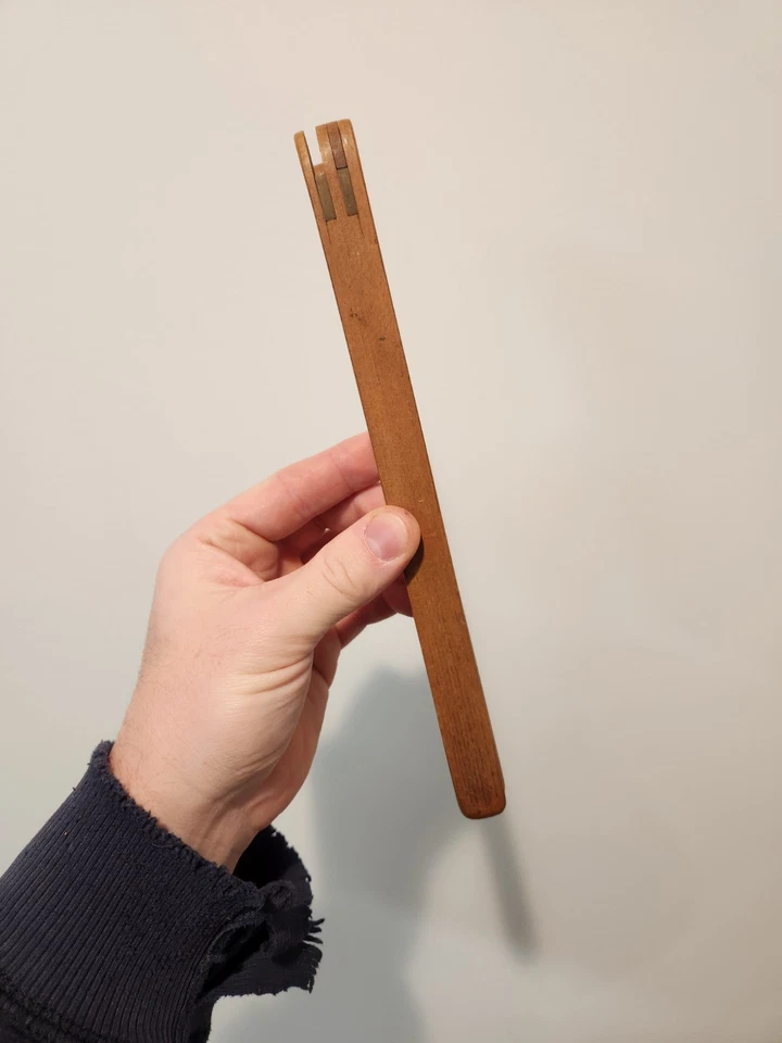 Mid Century Modern Vintage Bradford Woodworking Nutcracker Brass & Teak - Image 3 of 4