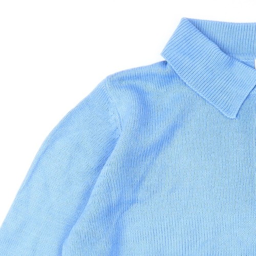 Damart Damen Pullover Pulli blau, Kragen, M - Bild 10 von 12