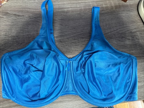Wacoal 855192 Basic Beauty Seamless Underwire Bra 40DDD Turquoise Missing A Hook