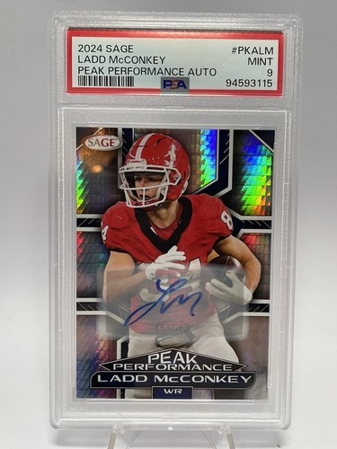 LADD MCCONKEY 2024 Sage #PKA-LM Peak Performance Foil Auto