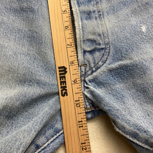 Vintage Levis 501 Jeans Herren 28x27 Straight Leg Button Fly USA 80s Denim - Bild 11 von 12