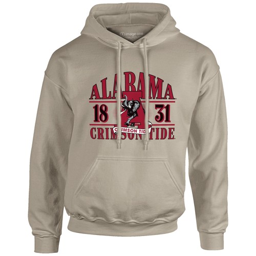 Men's  Tan Alabama Crimson Tide Upper Arch Letters Pullover Hoodie - Bild 2 von 3