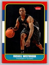 2008-09 Fleer #86R-166 Russell Westbrook 1986-87 Rookies