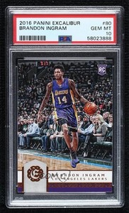 2016-17 Panini Excalibur Brandon Ingram #80 PSA 10 GEM MT Rookie RC