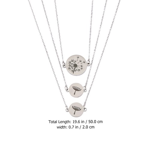 3 Pcs Pusteblume Kette Halskette Mama Mutter Day Muttertagskette - Picture 7 of 12