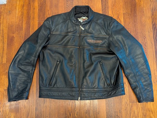 Harley Davidson Leather Jacket 105th Anniversary 1903-2008 - Men's 2XL - Picture 7 of 16