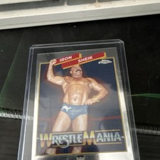 2025 Topps Chrome WWE Iron Sheik Wrestlemania Recall Insert WM-IS