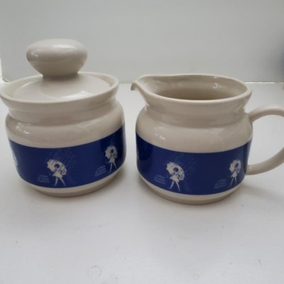 Vintage When it Rains it Pours Morton Salt Cream and Sugar Set Made in Japan