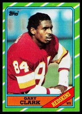 Gary Clark, 1986 Topps, #176, Washington Redskins, RC