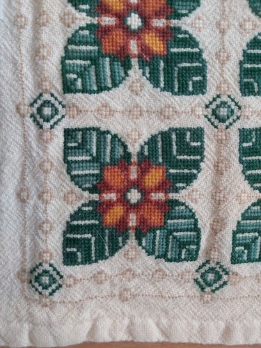 Vintage Embroidered Cushion Covers 13x14 Inches - Picture 3 of 6