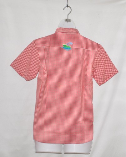 Quacker Factory Embroidered Ships With Plaid Shirt Size S Red/White - Picture 2 of 2