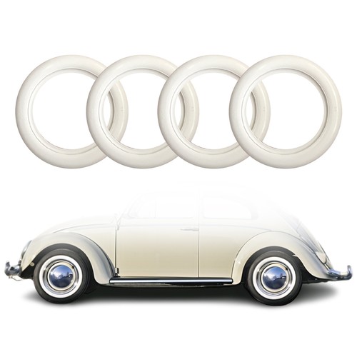 16" Tire Wall Portawall Rims Sidewall Rubber Ring for Toyota Corolla White 4x - Picture 1 of 7