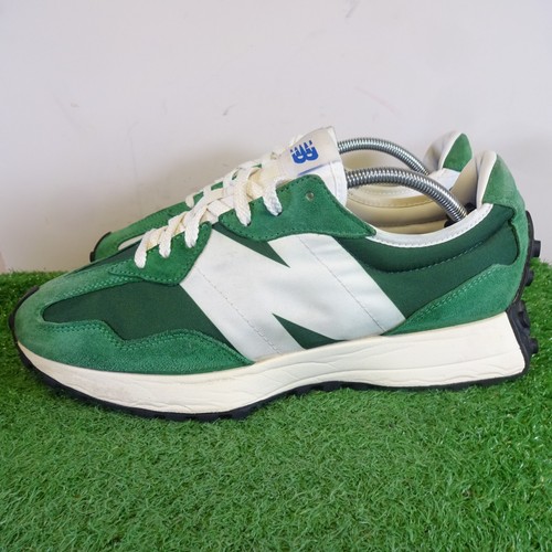 New Balance Turnschuhe Größe 10 Herren 327 grün weiß Wildleder Schnürschuhe Laufschuhe - Bild 3 von 11