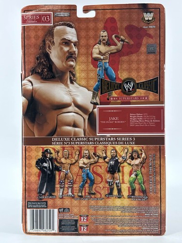 WWE Jakks Deluxe Classic Superstars Jake Roberts Figure - Picture 3 of 7